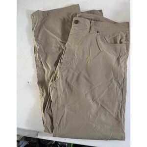 prAna  Pants Mens 40x32 Tan Slim Fit Lightweight Hiking Outdoors. Mint